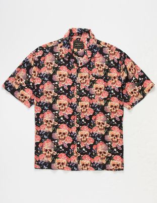 DELUSIONS OF GRANDEUR Floral Skull Shirt