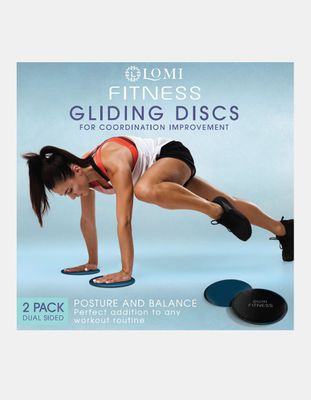 LOMI Fitness 2 Pack Navy Gliding Discs