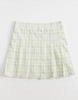 FULL TILT Plaid Girls Cream Tennis Skirt