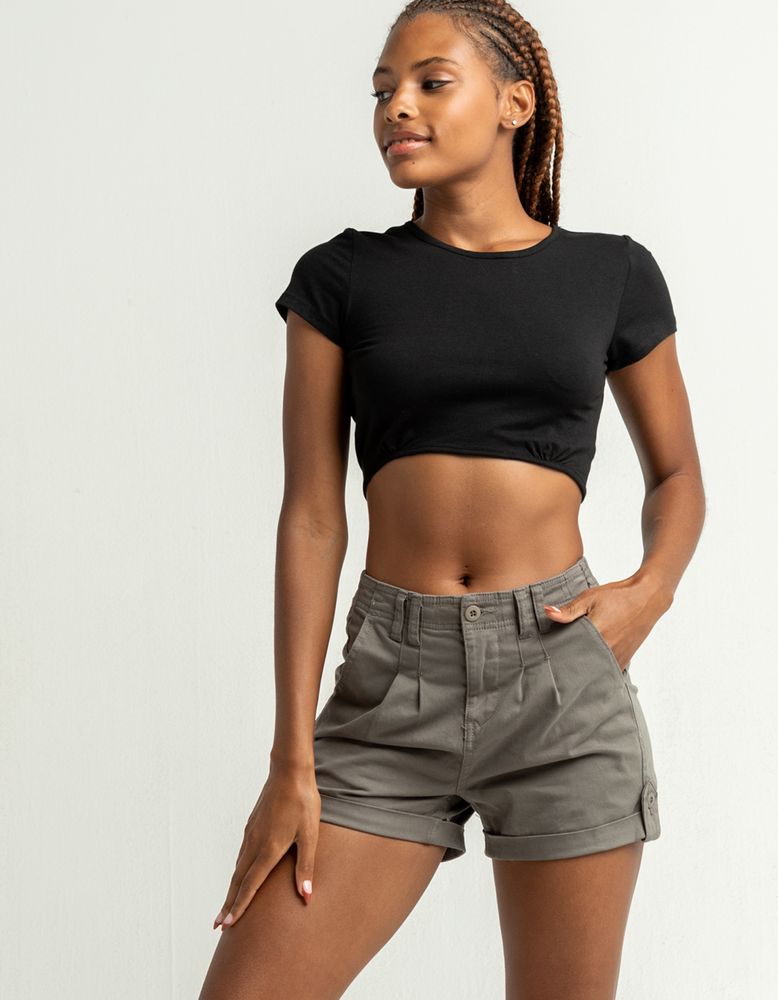 IVY & MAIN Twill Pleat Shorts