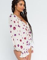 FREE PEOPLE Poppy Printed Bodysuit