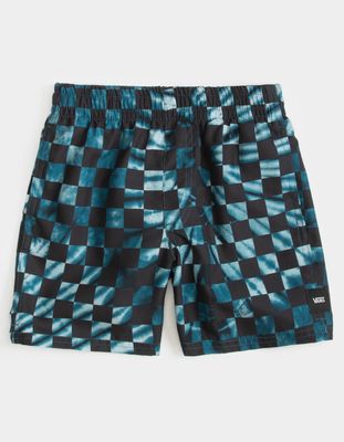 VANS Checkerboard Mixed Little Boys Volley Shorts (4-7)