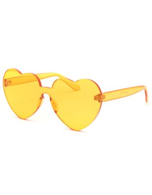 All Heart Eyes Orange Sunglasses