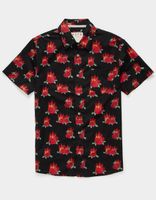 VSTR Flaming Rose Button Up Shirt