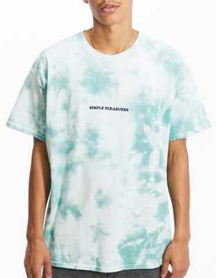BDG Urban Outfitters Tie Dye Embroidered Mint T-Shirt