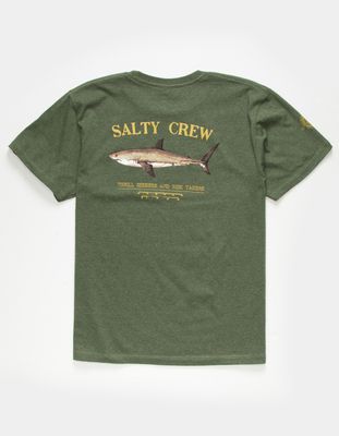 SALTY CREW Bruce Boys Heather Olive T-Shirt