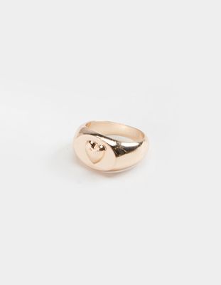 FULL TILT Signet Heart Ring