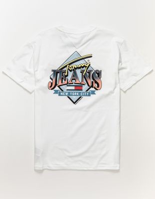 TOMMY JEANS Diamond Logo White T-Shirt