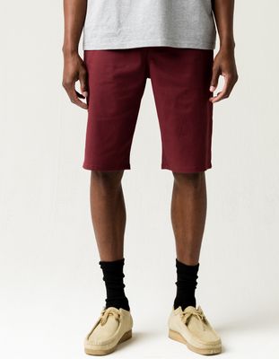 RSQ Longer Burgundy Chino Shorts