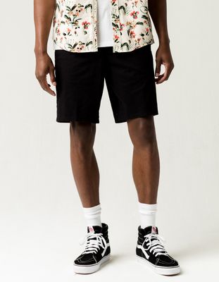 RSQ Mid Length Black Chino Shorts