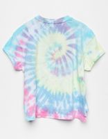 MAUI AND SONS Rolled Cuff Girls Tie Dye T-Shirt