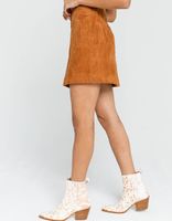 BLANK NYC Moon Child Suede Mini Skirt