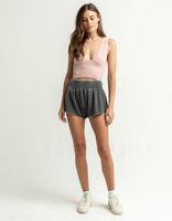 FREE PEOPLE Cozy Cool Black Lounge Shorts