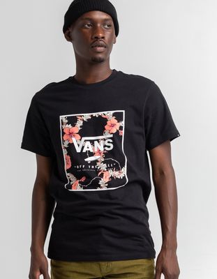 VANS Leid Floral Print Box T-Shirt