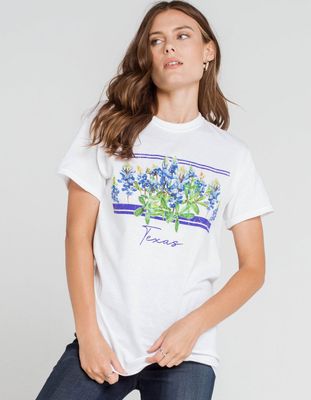 WEST OF MELROSE Texas Blue Bonnets Tee