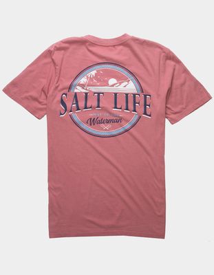 SALT LIFE Watermans Sunset Mauve T-Shirt