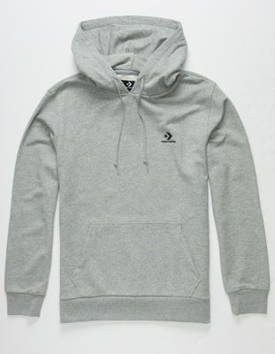 CONVERSE Embroidered Star Chevron Gray Hoodie