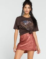 WEST OF MELROSE Smooth It Over Satin Mini Skirt