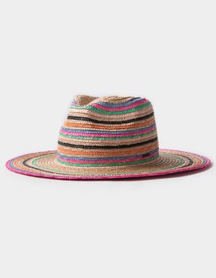 BRIXTON Joanna Stripe Straw hat