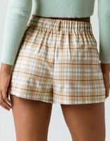 FULL TILT Plaid Pleat Shorts