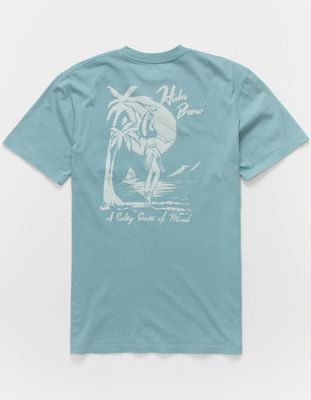 SALT LIFE Hula Brew Teal Green Pocket Tee