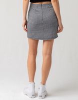 FULL TILT Plaid Front Slit Skirt