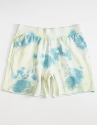 CHAMPION Sun Wash Blue & Yellow Sweat Shorts