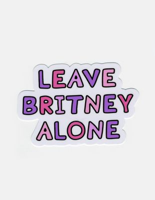 STICKIE BANDITS Leave Britney Alone Sticker