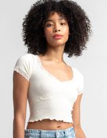 BDG Urban Outfitters Cross Lace Baby Tee