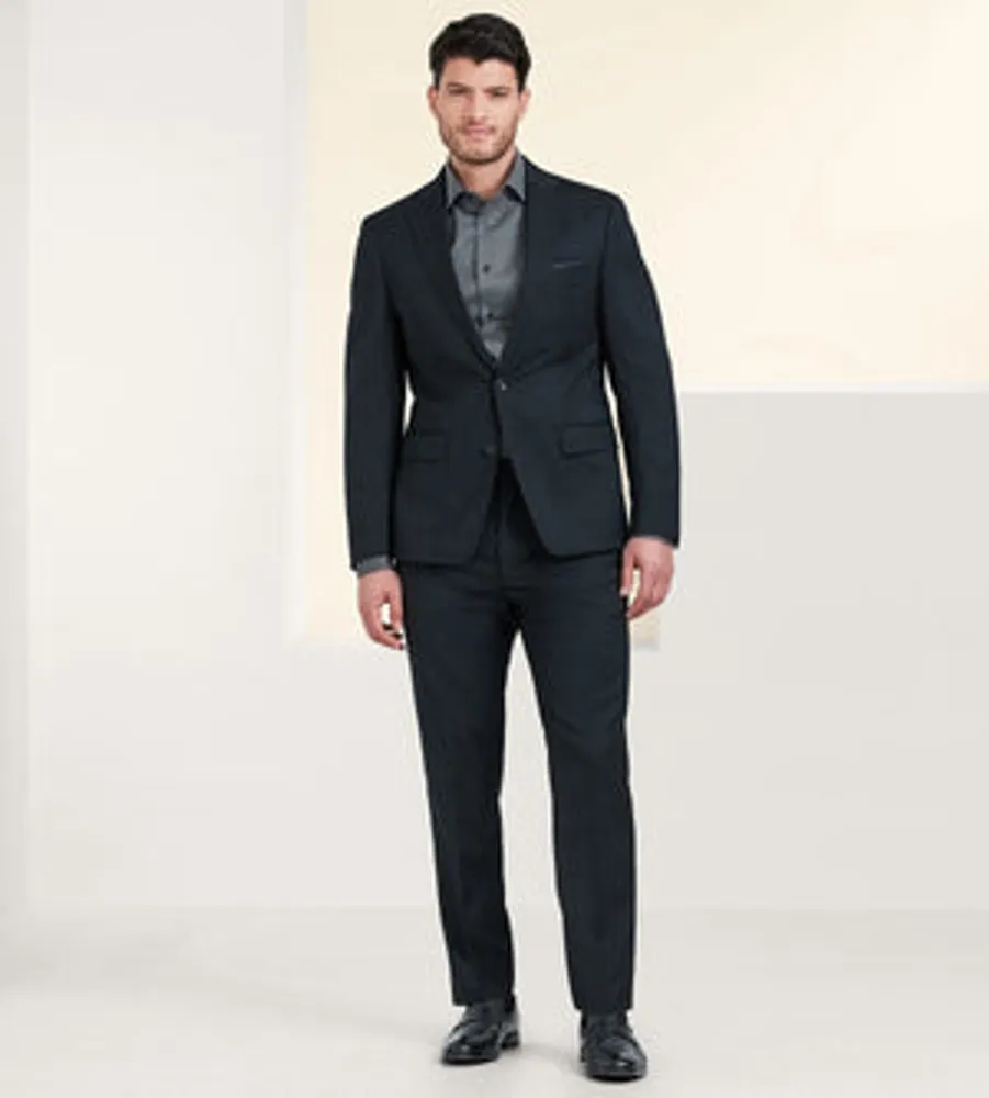 Slim Fit Stretch Solid Suit