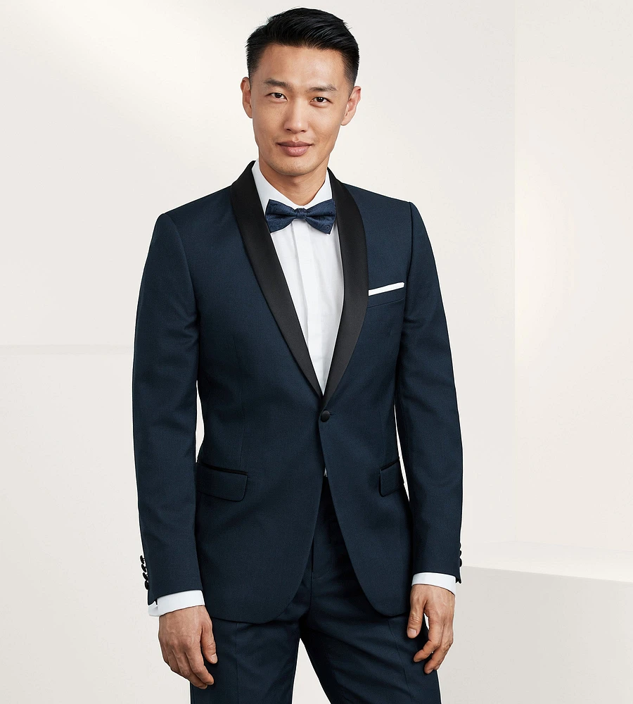 Slim Fit Stretch Shawl Collar Tuxedo