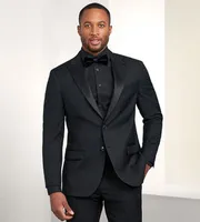 Modern Fit Stretch Peak Lapel Tuxedo Jacket