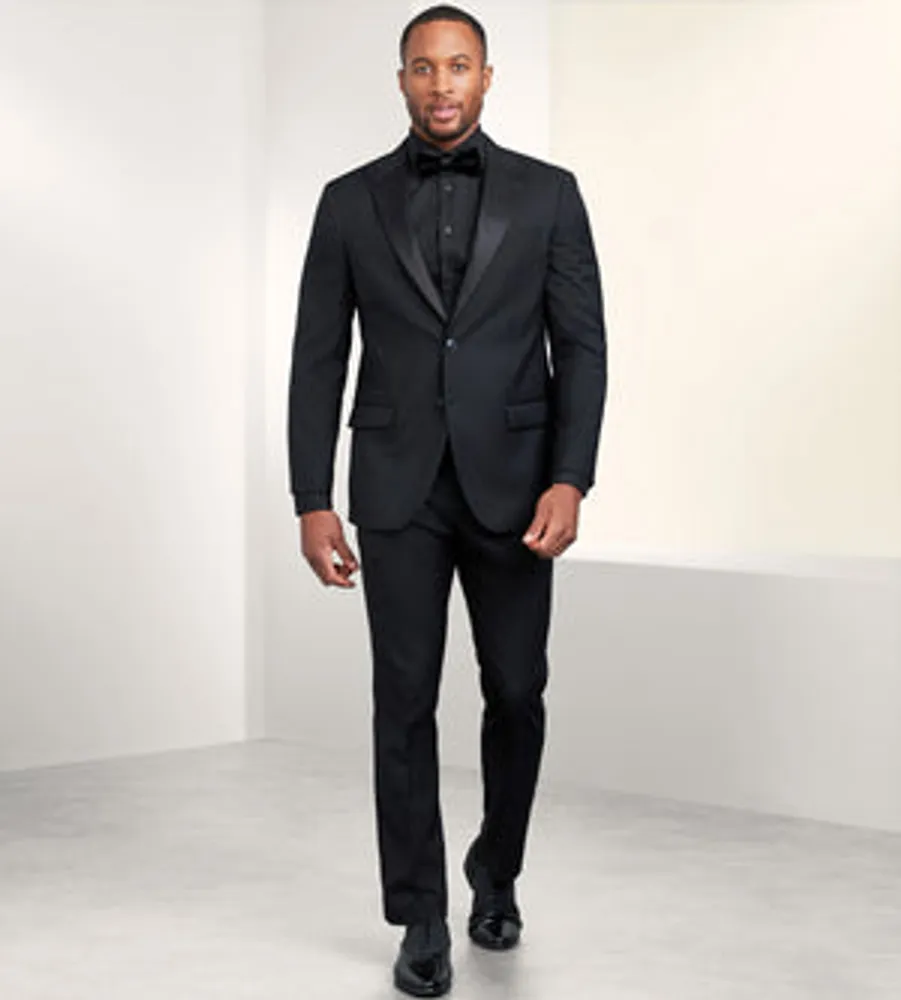 Modern Fit Stretch Peak Lapel Tuxedo Jacket