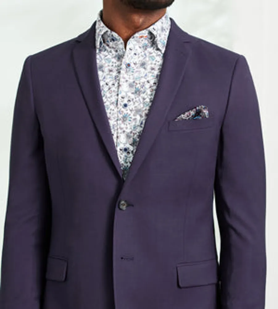 Slim Fit Solid Suit