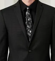 Slim Fit Stretch Check Suit