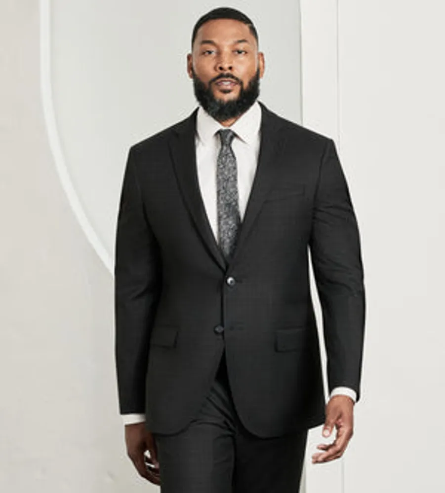 Modern Fit Stretch Check Suit Separate Jacket