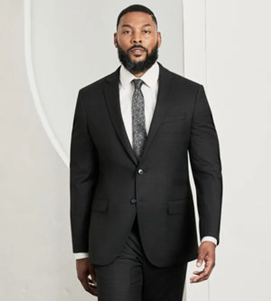 Modern Fit Stretch Check Suit