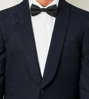 Slim Fit Stretch Jacquard Tuxedo