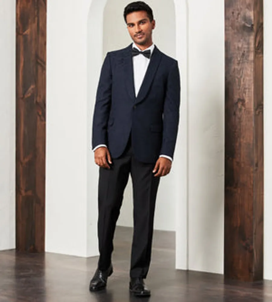 Slim Fit Stretch Jacquard Tuxedo