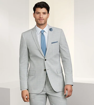 Slim Fit Check Suit