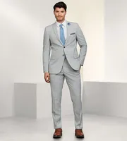 Slim Fit Check Suit