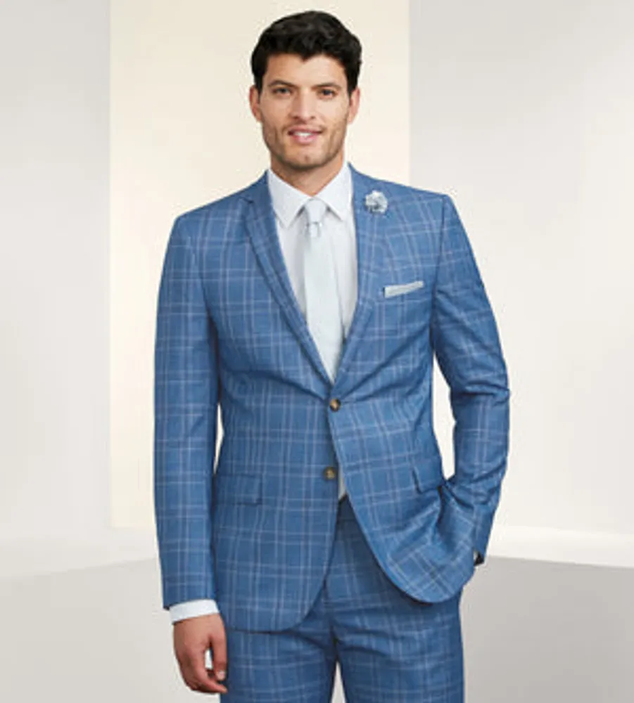 Slim Fit Check Suit Separate Jacket