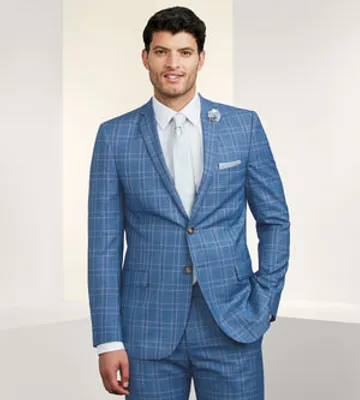 Slim Fit Check Suit Separate Jacket