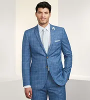 Slim Fit Check Suit