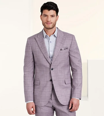 Slim Fit Check Suit