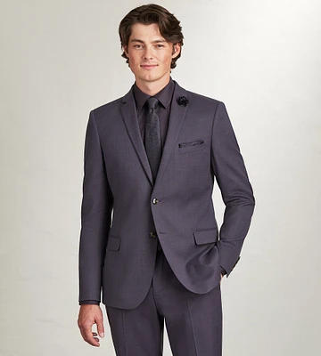 Slim Fit Deep Purple Solid Suit