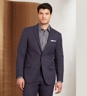 Modern Fit Deep Purple Solid Suit Jacket