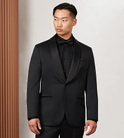 Modern Fit Black Jacquard Tuxedo Jacket