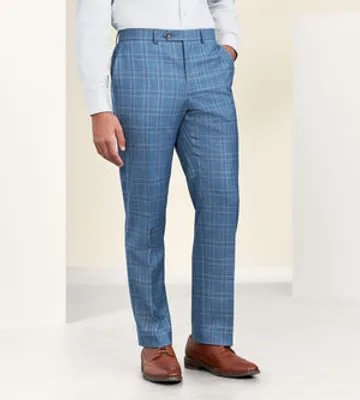 Modern Fit Check Suit Separate Pants