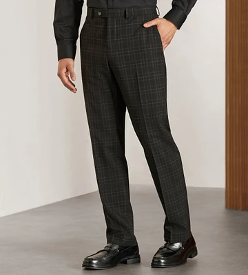 Modern Fit Plaid Suit Pants